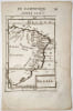 Carte du Br&eacute;sil tir&eacute;e de La Description de l'univers (1683) par Manesson Mallet. Manesson Mallet Alain