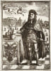 Portrait en pied de l'Empereur du saint Empire Romain Germanique  L&eacute;opold Ier, Roi d'Allemagne, de Hongrie, de Boh&ecirc;me, de Croatie, de Dalmatie et de ...