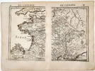 Carte g&eacute;n&eacute;rale de France tir&eacute;e de La Description de l'univers (1683) par Manesson Mallet, grav&eacute;e par Li&eacute;baux. Manesson Mallet Alain
