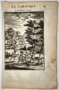 Gravure des peuples Br&eacute;siliens tir&eacute;e de La Description de l'univers (1683) par Manesson Mallet (cannibalisme / anthropophagie / Br&eacute;sil/ Am&eacute;rindiens). ...