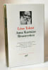 Anna Kar&eacute;nine / R&eacute;surrection. Tolsto&iuml; L&eacute;on