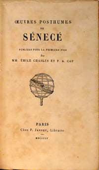 uvres posthumes de Sénecé