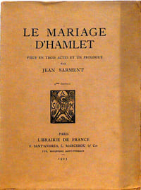 Le mariage d'Hamlet, pièce en trois actes et un prologue