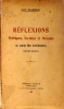 Réflexions politiques, sociales et morales au cours des évènements (1918-1925). Armor Guy d' .