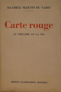 Carte rouge, Le théâtre et la vie -1929-1930