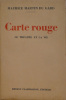 Carte rouge, Le théâtre et la vie -1929-1930. Martin du Gard Maurice .