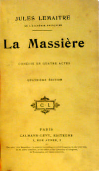 La Massière, comédie en 4 actes