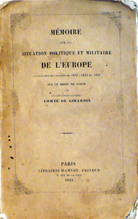 Mémoire sur la situation politique et militaire de l'Europe à l'occasion des traités de 1831, 1833 et 1841 sur le droit de visite