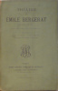 Théâtre d'Emile Bergerat : Une amie, Père et mari, Ange Bosani, Séparés de corps, Le nom. Bergerat Emile .