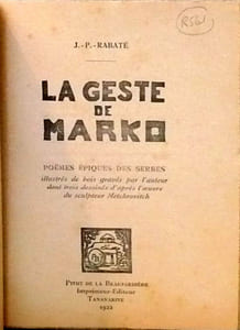 La geste de Marko (poèmes épiques des Serbes)