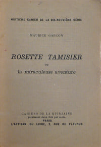 Rosette Tamisier ou la miraculeuse aventure