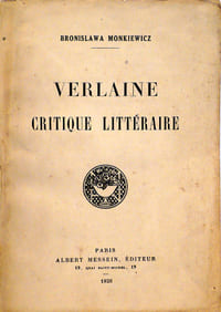 Verlaine critique littéraire