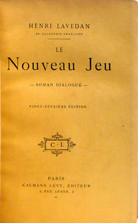 Le nouveau jeu, roman dialogué