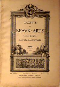 Gazette des beaux-arts. Courrier européen de l'Art et de la Curiosité. Livraison du 1er février 1887