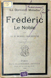 La dernière Maladie de Frédéric Le Noble