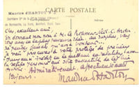 Carte autographe signée