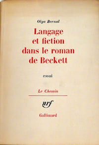 Langage et fiction dans le roman de Beckett Essai