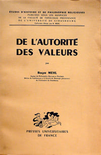 De l'autorité des valeurs