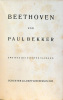 Beethoven. Bekker Paul .