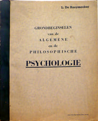 Grondbeginselen van de Algemene en de Philosophische Psychologie