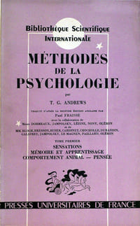 Méthodes de la psychologie Tomes I et II