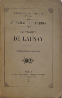 Le vicomte de Launay, correspondance parisienne