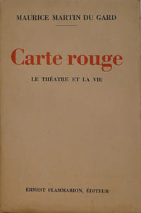 Carte rouge, Le théâtre et la vie -1929-1930
