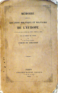 Mémoire sur la situation politique et militaire de l'Europe à l'occasion des traités de 1831, 1833 et 1841 sur le droit de visite