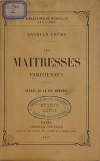 Les Maitresses parisiennes, Scènes de la vie Moderne