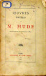Oeuvres poétiques. Hude M. .