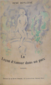 La leçon d'amour dans un parc