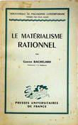 Le matérialisme rationnel. Bachelard Gaston .