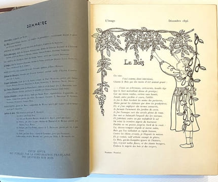 L'image. Revue littéraire et artistique ornée de figures sur bois. Numéros 1 à 12 (tout ce qui a paru).. L'IMAGE revue