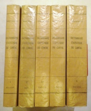 Dictionnaire statistique, ou histoire, description et statistique du département du Cantal.. DERIBIER-DU-CHATELET (M).