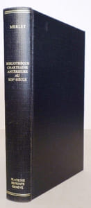 Bibliothèque chartraine antérieure au XIXe siècle.