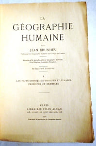 La géographie humaine.
