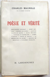 Poésie et Vérité.