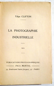 La photographie industrielle.