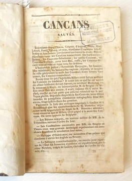 CANCANS  sauvés,  ressuscités, anonymes, florissants, pénétrants, persiflants, pacifiques, courtisans, mystifiants, éclaireurs, judicieux, ...