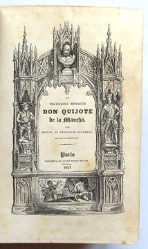El ingenioso hidalgo Don Quijote de la Mancha. Edicion en miniatura.. CERVANTES SAAVEDRA (Miguel de).