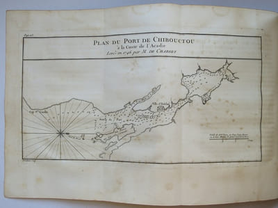 Voyage fait par ordre du Roi en 1750 et 1751,dans l'Amérique Septentrionale, pour rectifier les cartes des Côtes de l'Acadie, de l'Isle Royale & de l'Isle de Terre-Neuve ; Et pour en fixer les principaux points par des Observatoires Astronomiques.