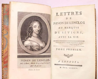 Lettres de Ninon de Lenclos au Marquis de Sévigné, avec sa vie.