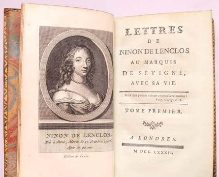 Lettres de Ninon de Lenclos au Marquis de Sévigné, avec sa vie.. LENCLOS (Ninon de).