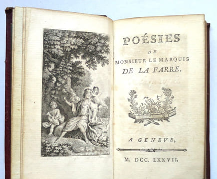 Poésies.. LA FARRE (Marquis de).