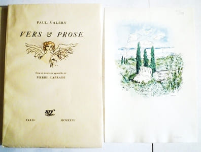 Vers et Prose, orné de 36 aquarelles de Pierre Laprade.