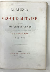LA LEGENDE DE CROQUE-MITAINE 769 - 778.