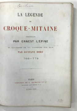 LA LEGENDE DE CROQUE-MITAINE 769 - 778.. DORE) L'EPINE (Ernest).