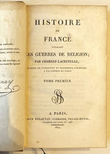 HISTOIRE DE France PENDANT LES GUERRES DE RELIGION.