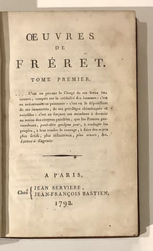 ŒUVRES.. FRERET (Nicolas).