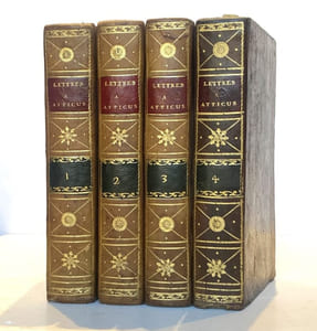 LETTRES DE CICERON A ATTICUS, avec des remarques et le texte latin de l'édition Graevius par l'abbé Mongault.